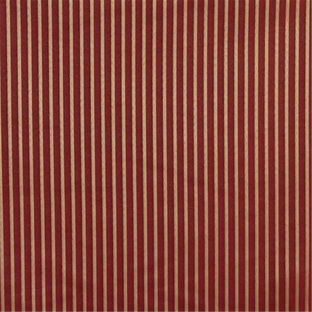FINE-LINE 54 in. Wide Red- Striped Jacquard Woven Upholstery Fabric FI2944041